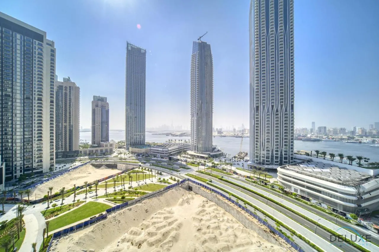 아파트 Peaceful 1Br At Creek Rise Tower 2 Dubai Creek Harbour By Deluxe Holiday Homes 아랍에미리트